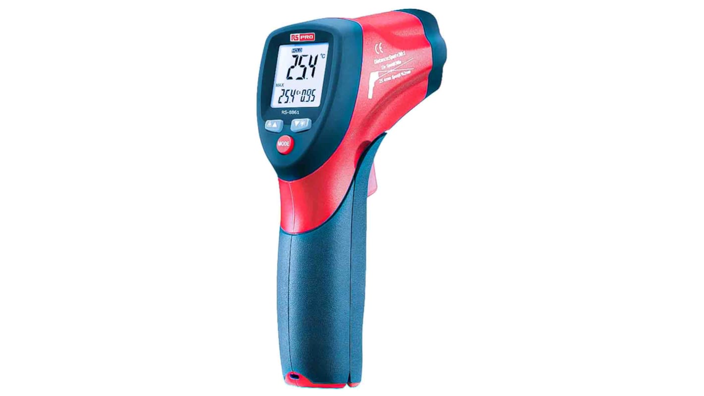 RS PRO 8861 Infrarot-Thermometer 12:1, bis +550°C, Celsius/Fahrenheit