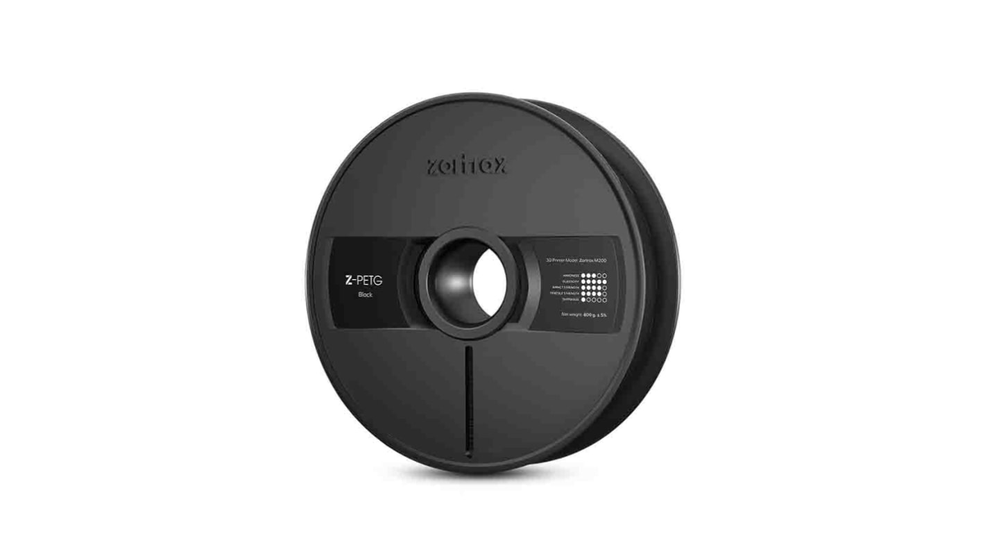 Zortrax 1.75mm Black PET-G 3D Printer Filament, 800g