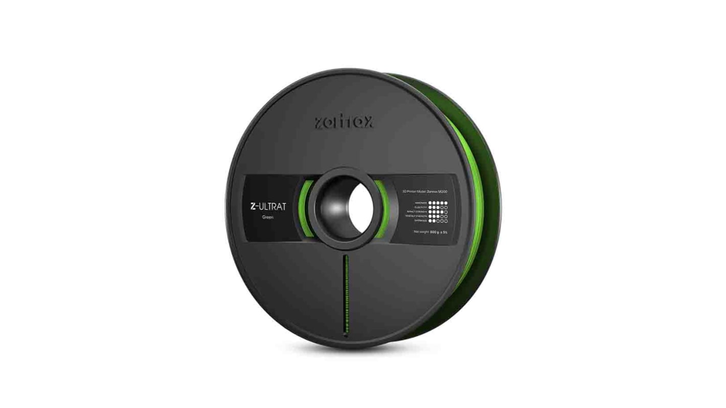 Zortrax 1.75mm Green ULTRAT 3D Printer Filament, 800g