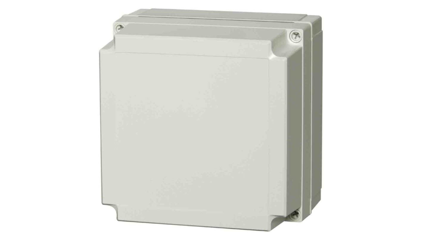 Fibox Grey Polycarbonate Enclosure, IP66, IP67, IK08, Grey Lid, 180 x 180 x 75mm
