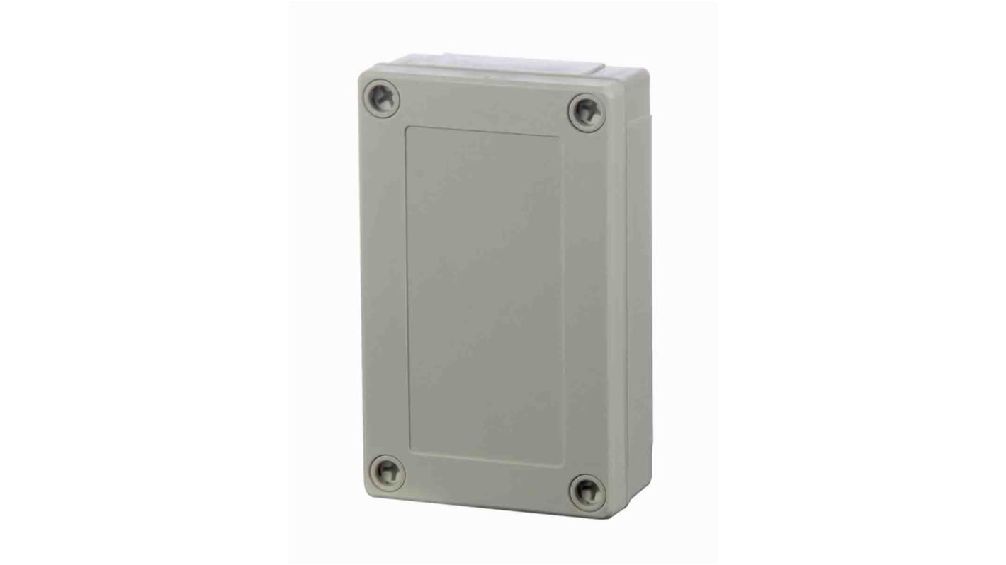 Fibox Grey Polycarbonate Enclosure, IP66, IP67, IK08, Grey Lid, 130 x 80 x 50mm