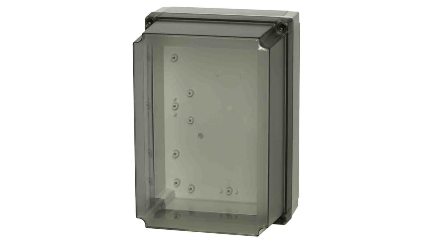 Caja Fibox de Policarbonato Gris, 255 x 180 x 75mm, IP67