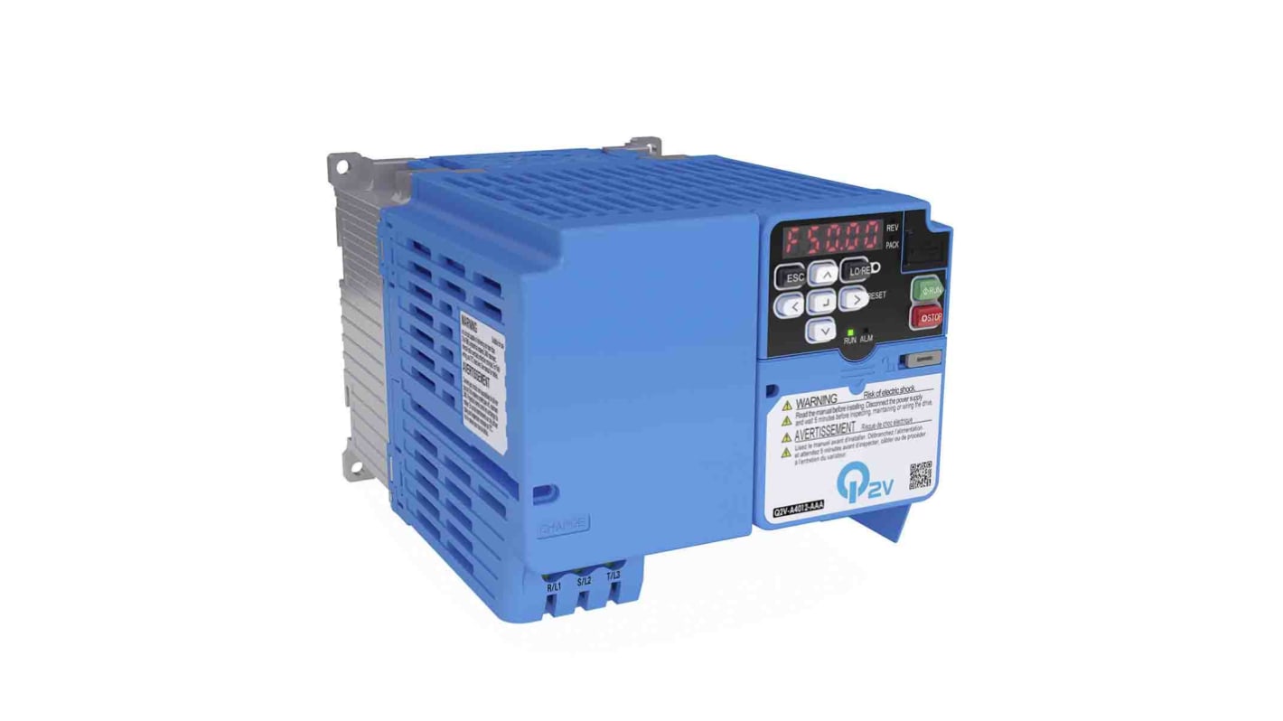 Omron Q2V 1-Phasen Frequenzumrichter 2,2 kW 200 V ac / 9,6 A 590Hz