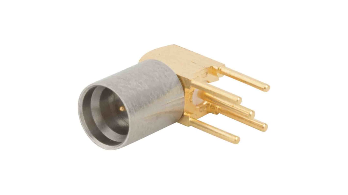 Conector coaxial Amphenol SMP-MSLD-PCT-6, Impedancia 50Ω +165°C -65°C