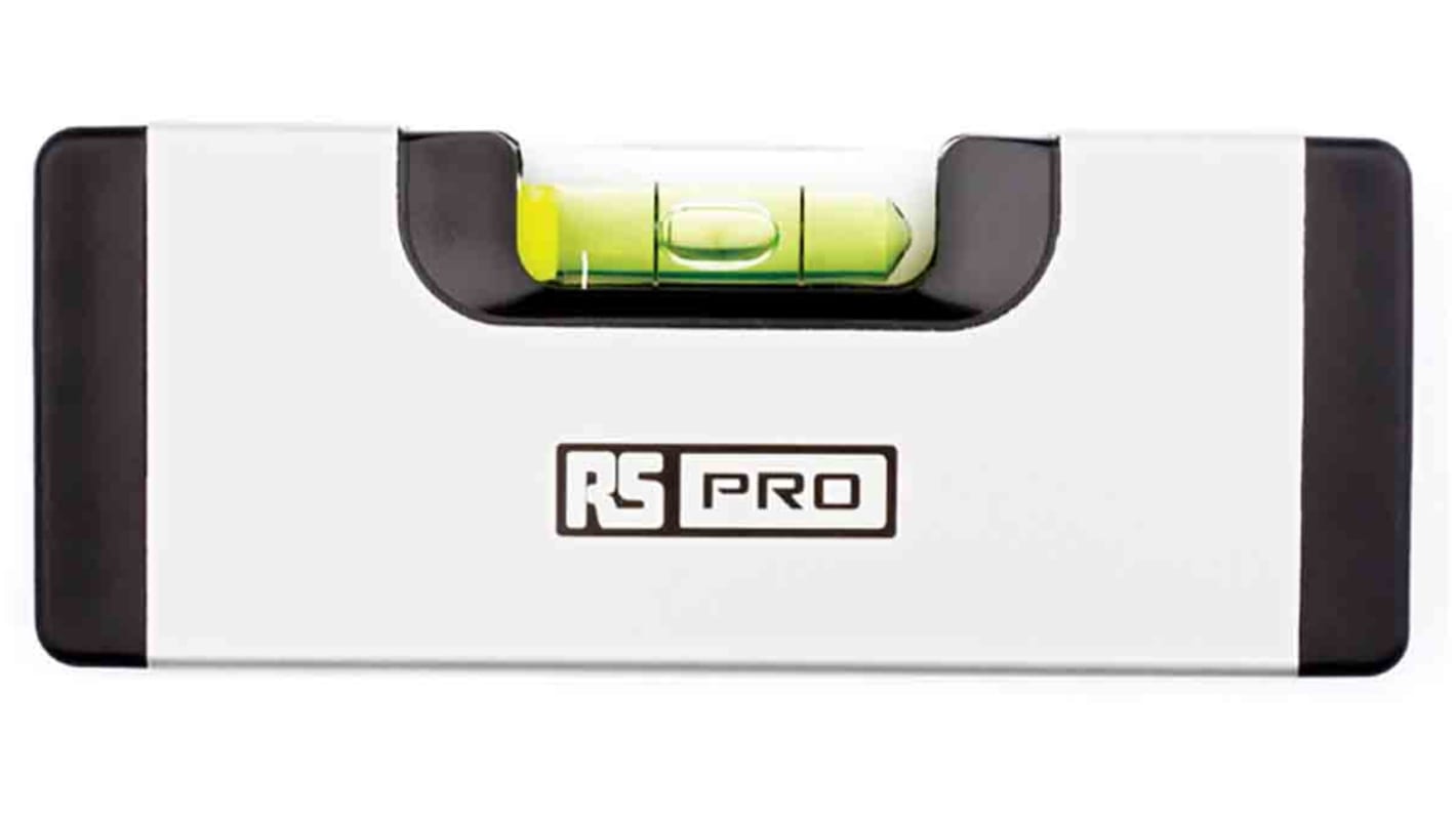 RS PRO Taschenwasserwaage, Typ Taschenformat, 120mm, Rahmen Aluminium, 1 Libelle/n Magnetisch, 0,5 mm/m