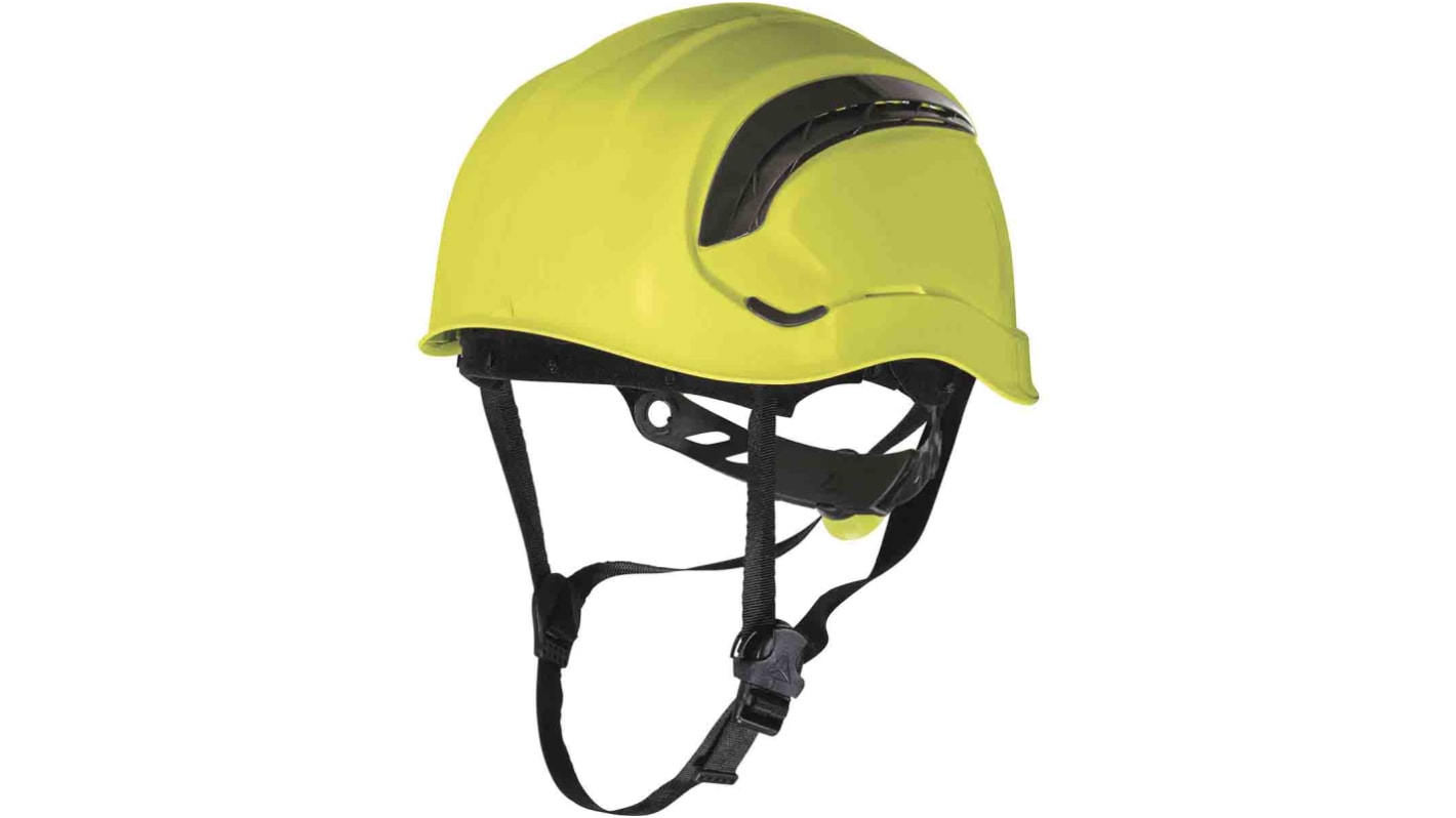 Casco di sicurezza Ventilato Delta Plus in ABS , con sottogola, col. Giallo