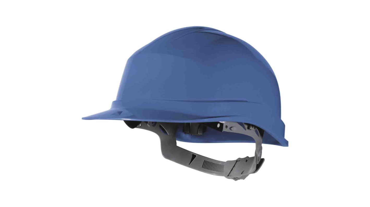 Casco di sicurezza Delta Plus in HDPE , con sottogola, col. Blu