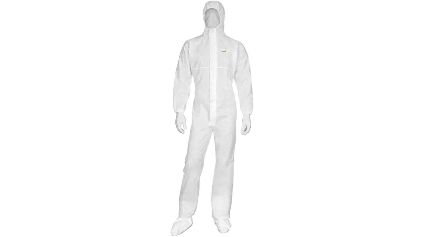 Tute monouso Delta Plus in Tessuto SMS, XL, col. Bianco