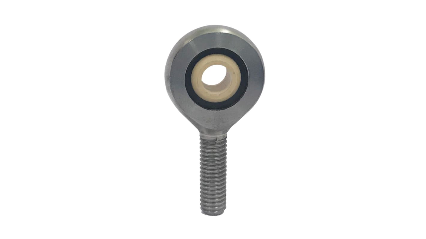 Igus M12 x 1.75 Male Stainless Steel Rod End, 12mm Bore, 72mm Long, Metric Thread Standard, Male Connection Gender