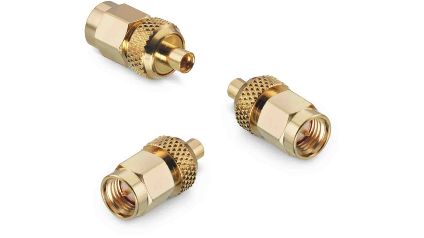 Adaptateur coaxial Wurth Elektronik SMA Mâle vers MMCX Femelle, Droit, 50Ω 6GHz