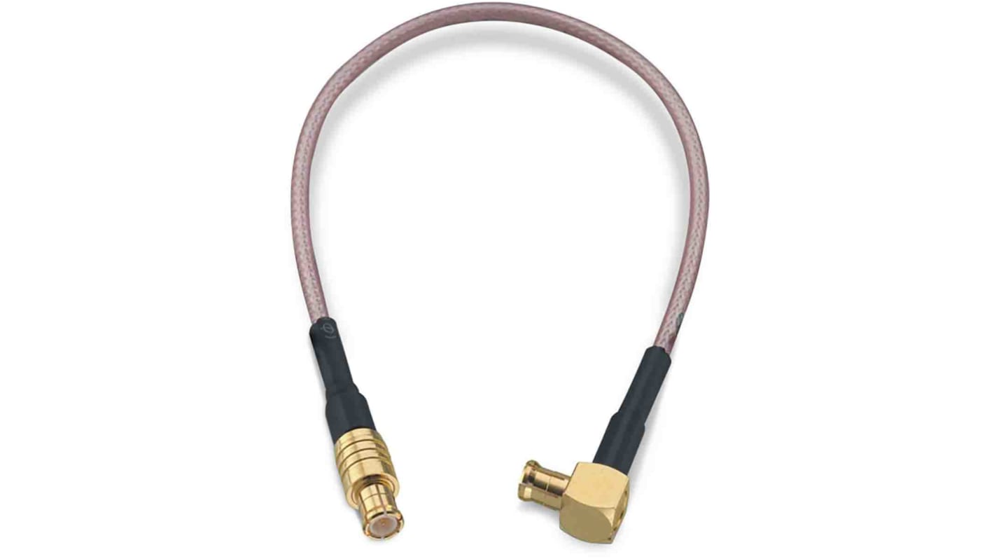 Wurth Elektronik Male MCX to Male MCX Coaxial Cable, 152.4mm, RG178 Coaxial, Terminated