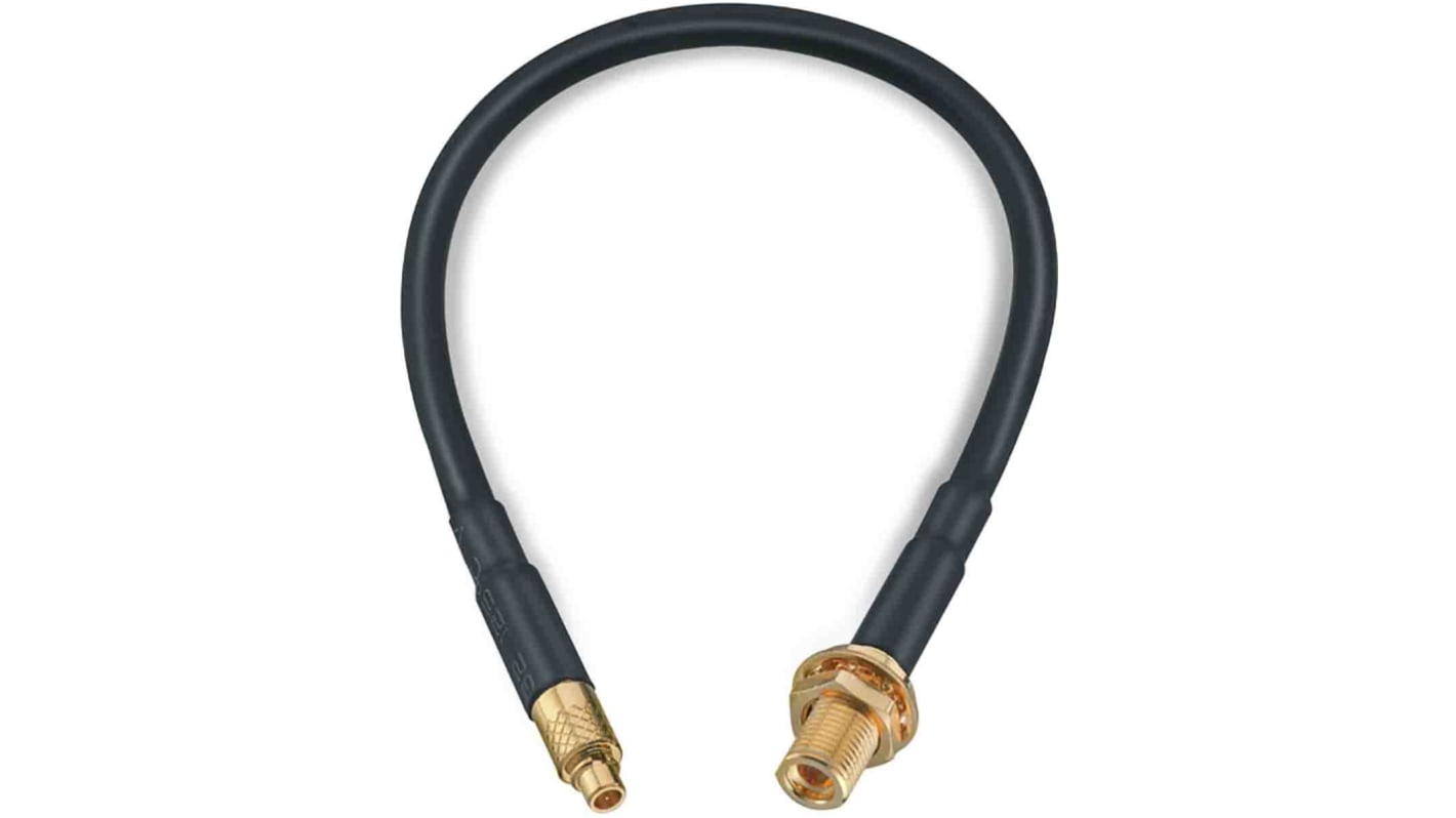 Cable coaxial RG174 Wurth Elektronik, 50 Ω, con. A: MMCX, Macho, con. B: MMCX, Hembra, long. 152.4mm