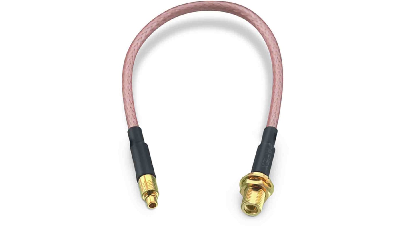 Cable coaxial RG316 Wurth Elektronik, 50 Ω, con. A: MMCX, Macho, con. B: MMCX, Hembra, long. 152.4mm