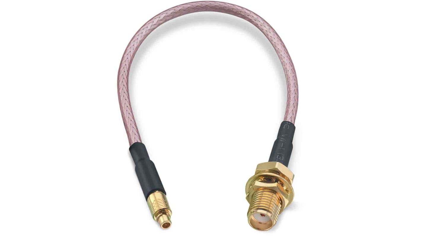 Koaxiální kabel RG316, A: SMA, vnější průměr: 2.49mm, B: MMCX 152.4mm Wurth Elektronik S koncovkou