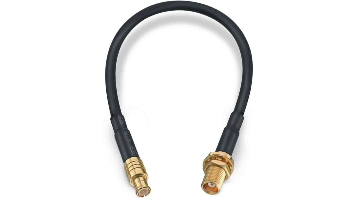 Cable coaxial RG174 Wurth Elektronik, 50 Ω, con. A: MCX, Macho, con. B: MCX, Hembra, long. 152.4mm