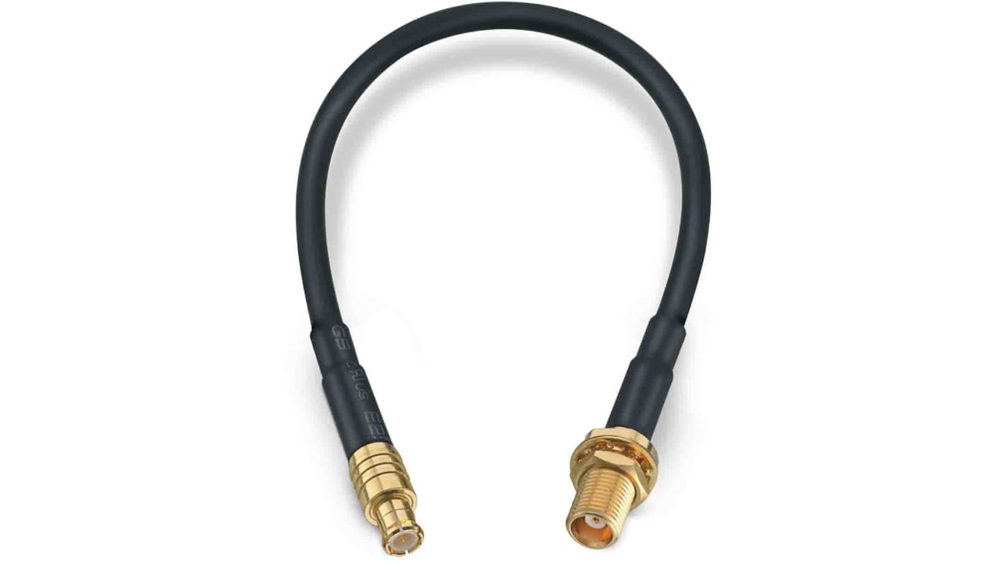 Wurth Elektronik Male MCX to Female MCX Coaxial Cable, 152.4mm, RG174 Coaxial, Terminated