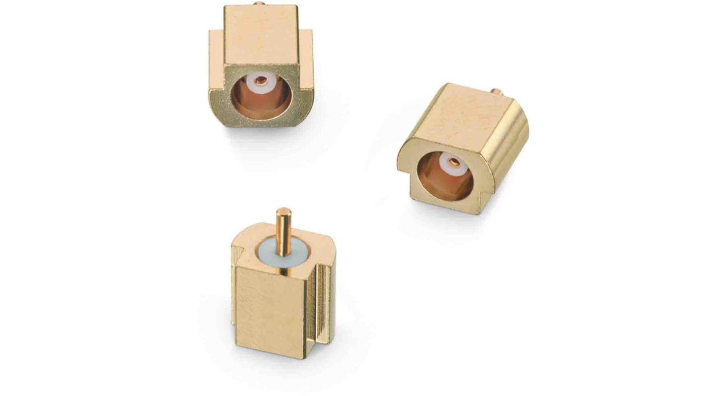 Wurth Elektronik WR-MCX Series, jack Surface Mount MCX Connector, 50Ω, Solder Termination, Straight Body