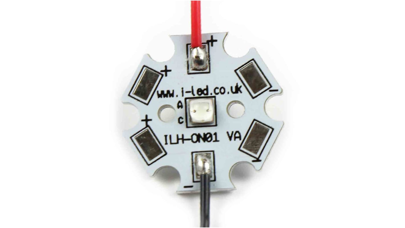 ILS, LED-Array Weiß 2.7 → 3.2V, Ø 20mm 290 lm-Typ, 5000K 2mm Aluminium