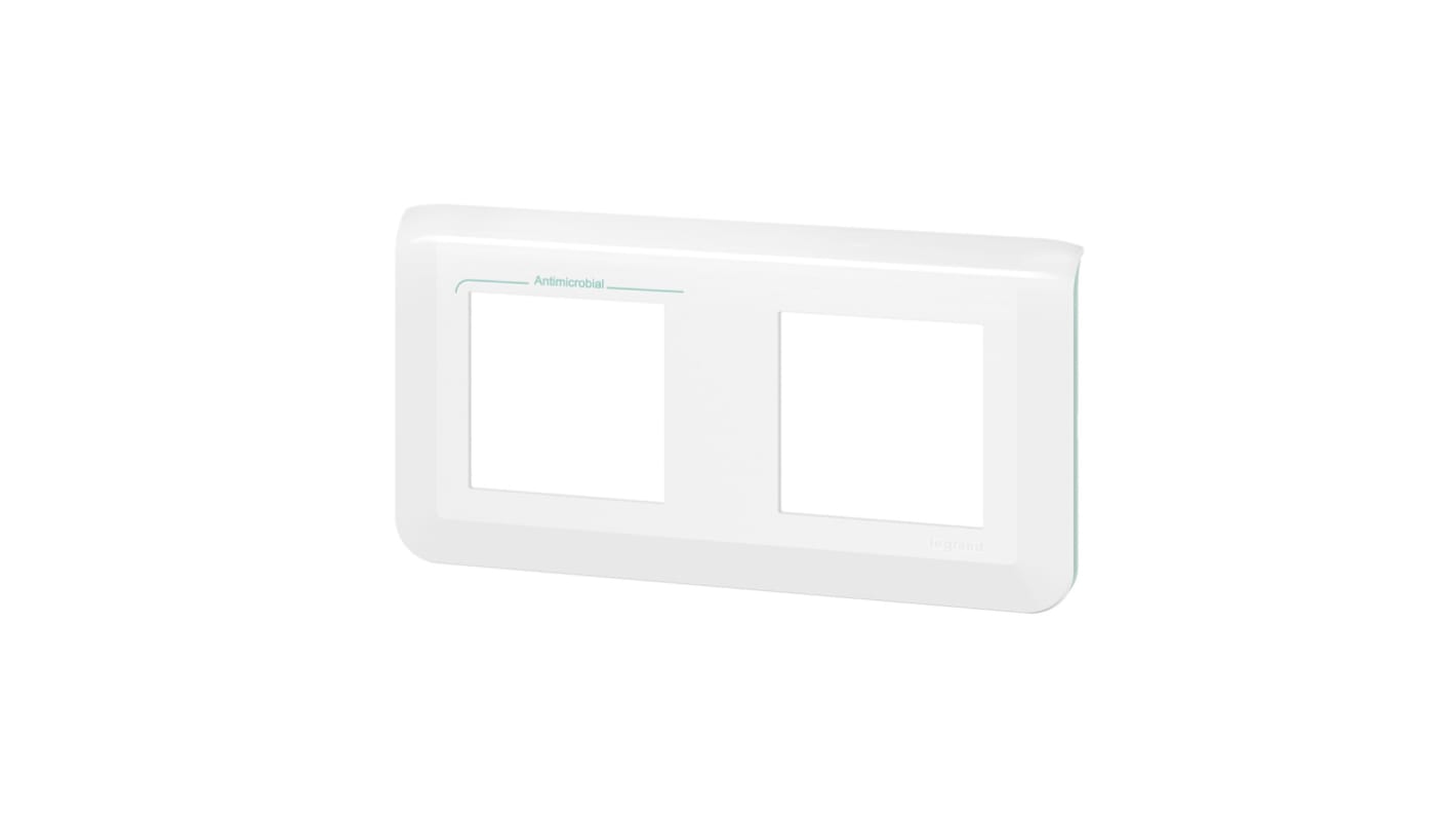 Legrand White 2 Gang Faceplate & Mounting Plate