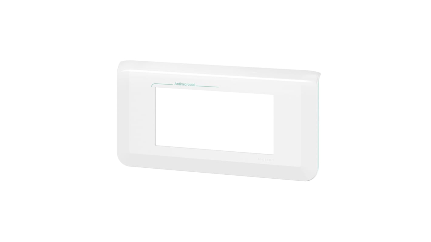 Legrand White 4 Gang Faceplate & Mounting Plate