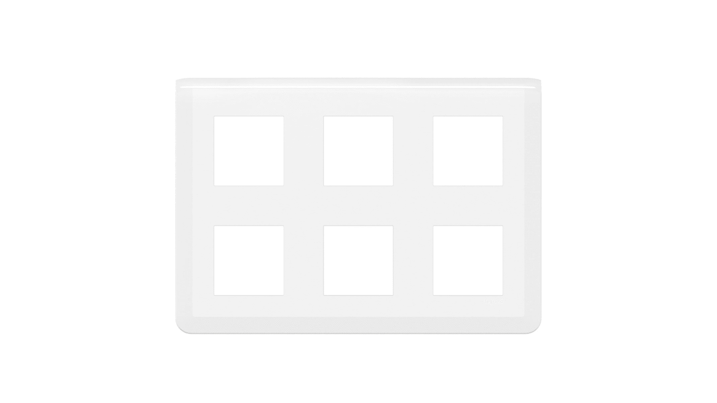 Legrand White 2 Gang Faceplate & Mounting Plate