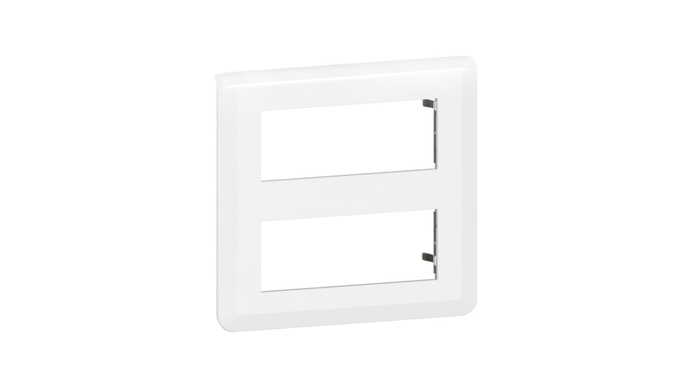 Legrand White 2 Gang Faceplate & Mounting Plate