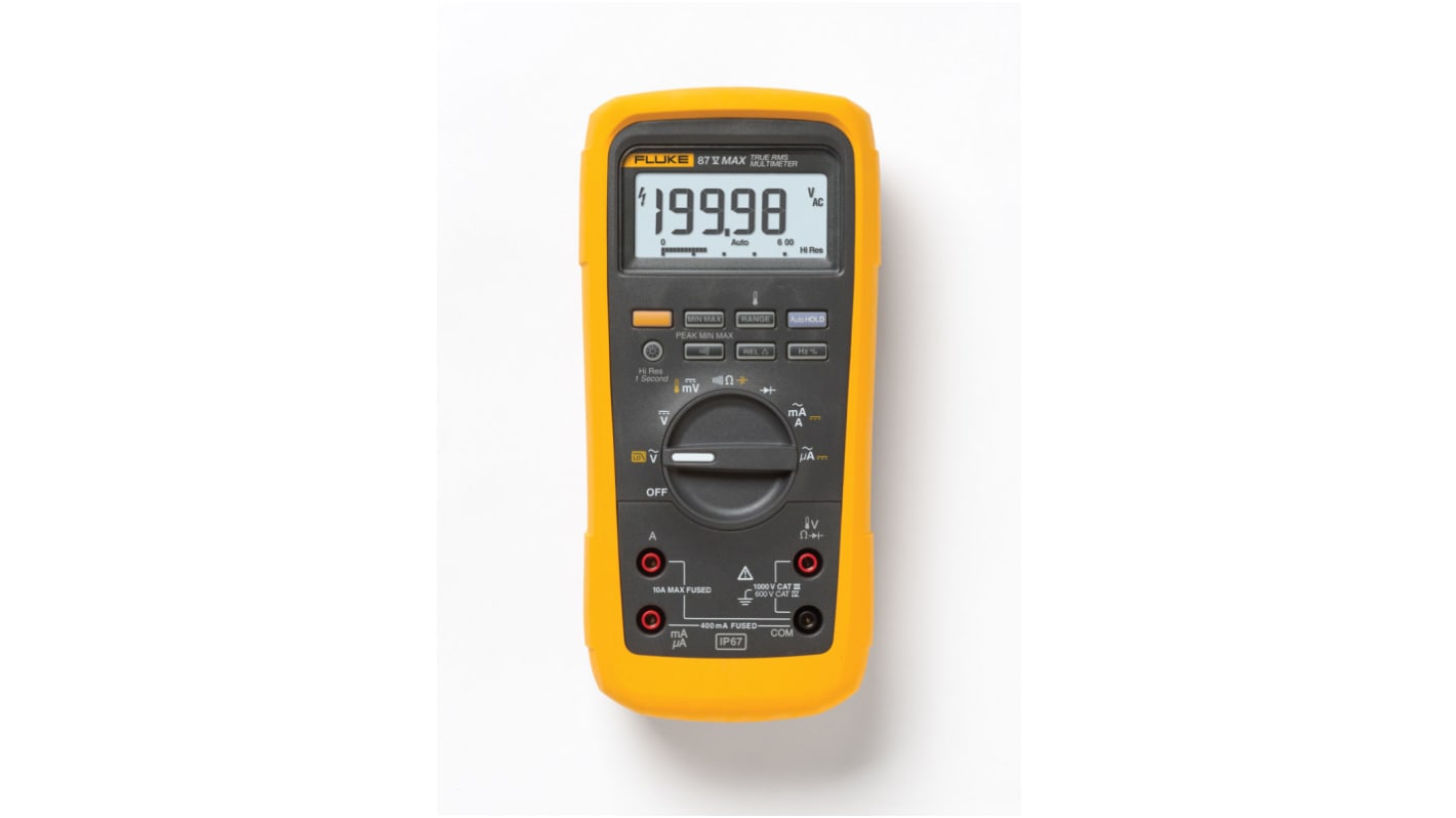 Multimetr Ruční 10A ac 1000V ac, číslo modelu: 87V-MAX. Fluke