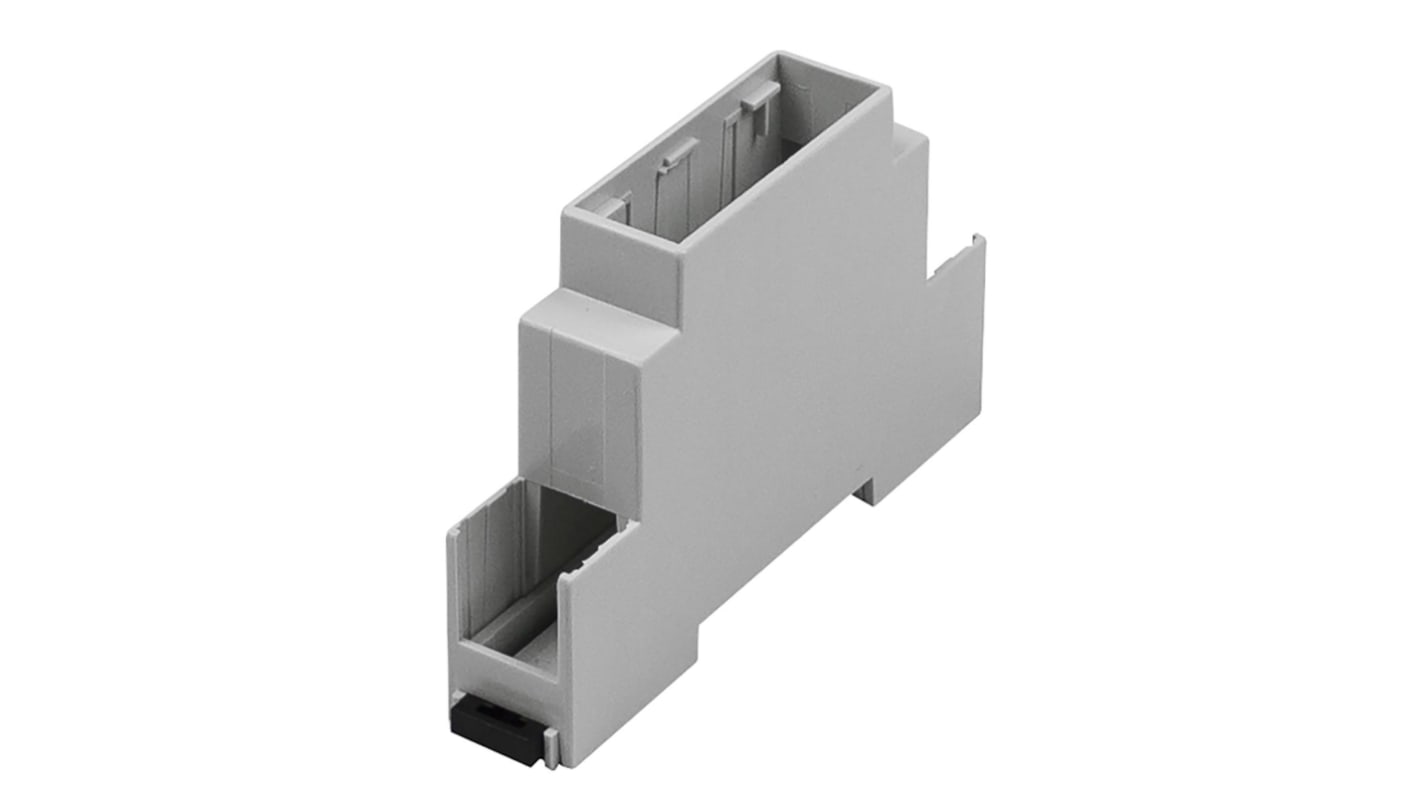 RS PRO Open Top Enclosure Type, 17.5 x 90 x 58mm, Polycarbonate DIN Rail Enclosure