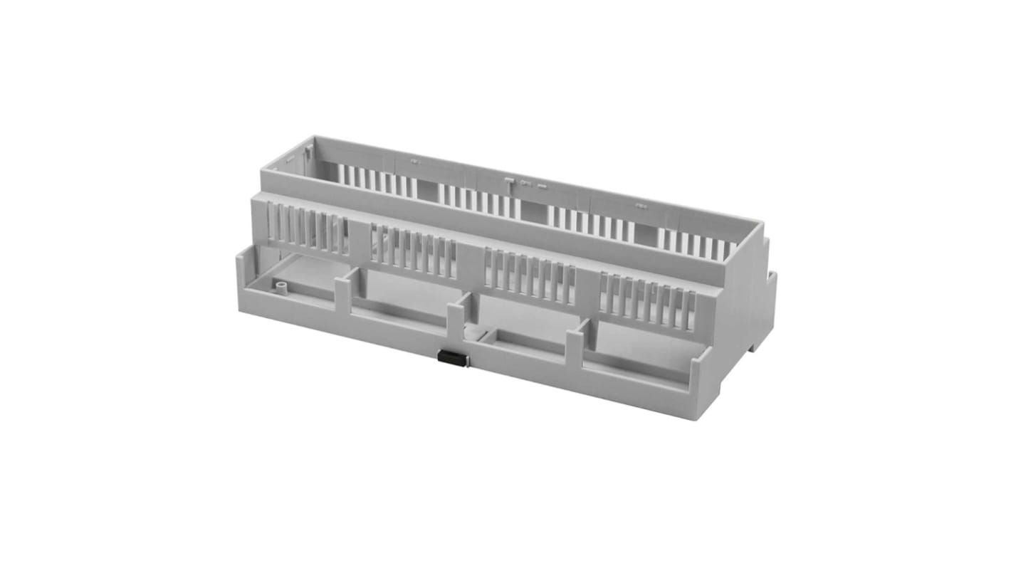 Boîtier pour rail DIN RS PRO Top ouvert, côtés à ventilation, Dimensions 212.1 x 90 x 58mm