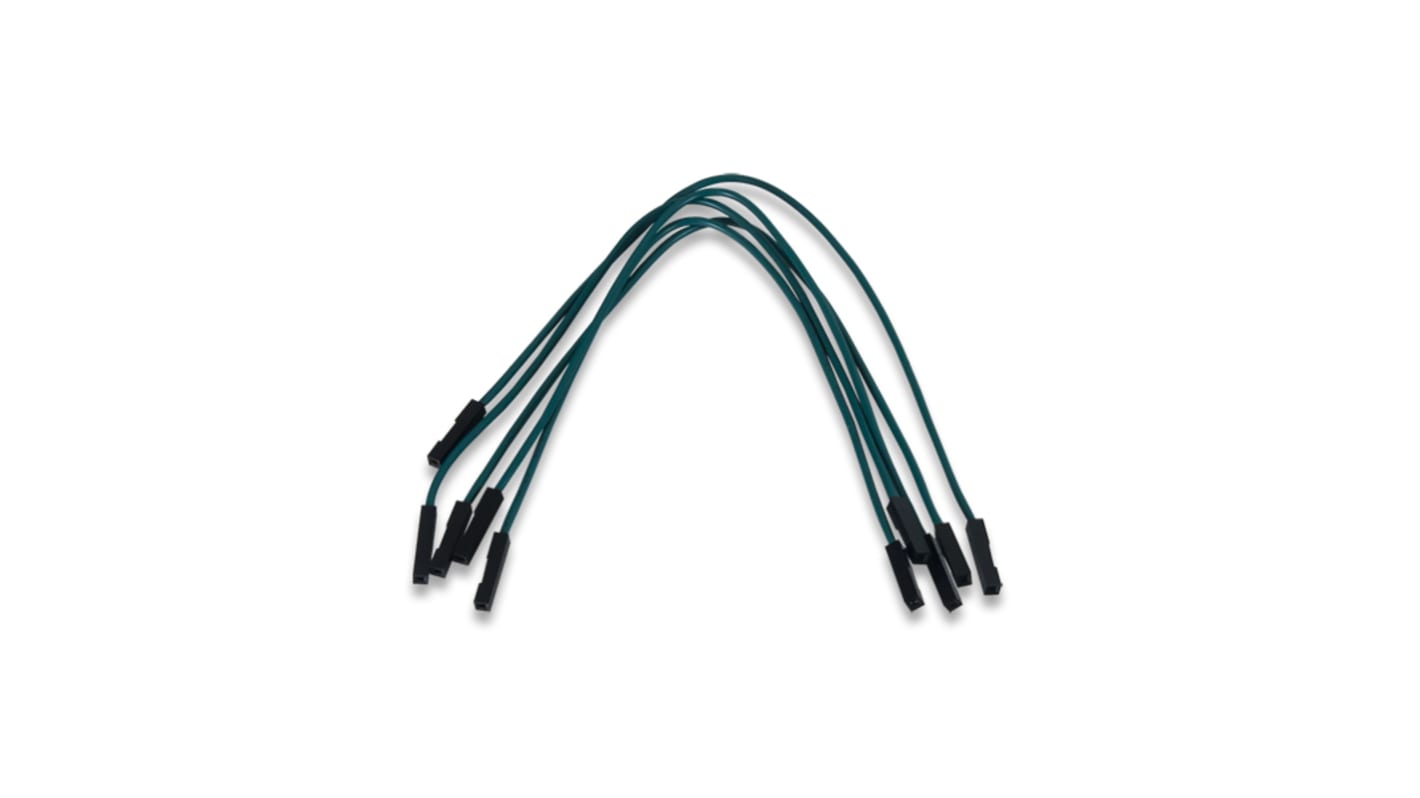 240-005, 158mm Insulated Breadboard Jumper Wire in Green