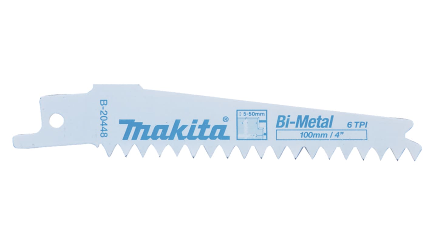 B20448 Makita, 6 Teeth Per Inch 100mm Cutting Length Reciprocating