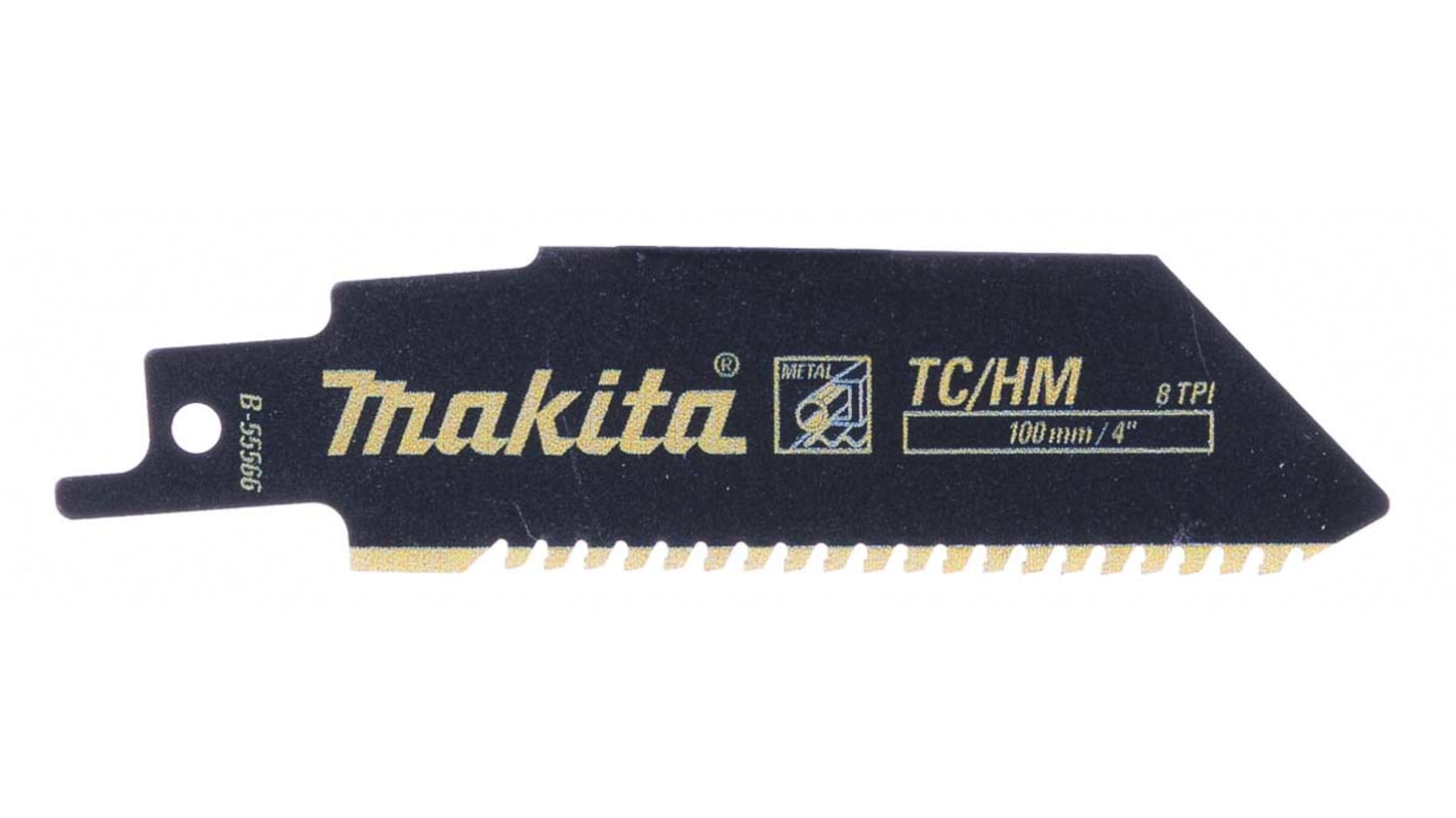 Makita, 8 Teeth Per Inch 100mm Cutting Length Reciprocating Saw Blade, Pack of 1