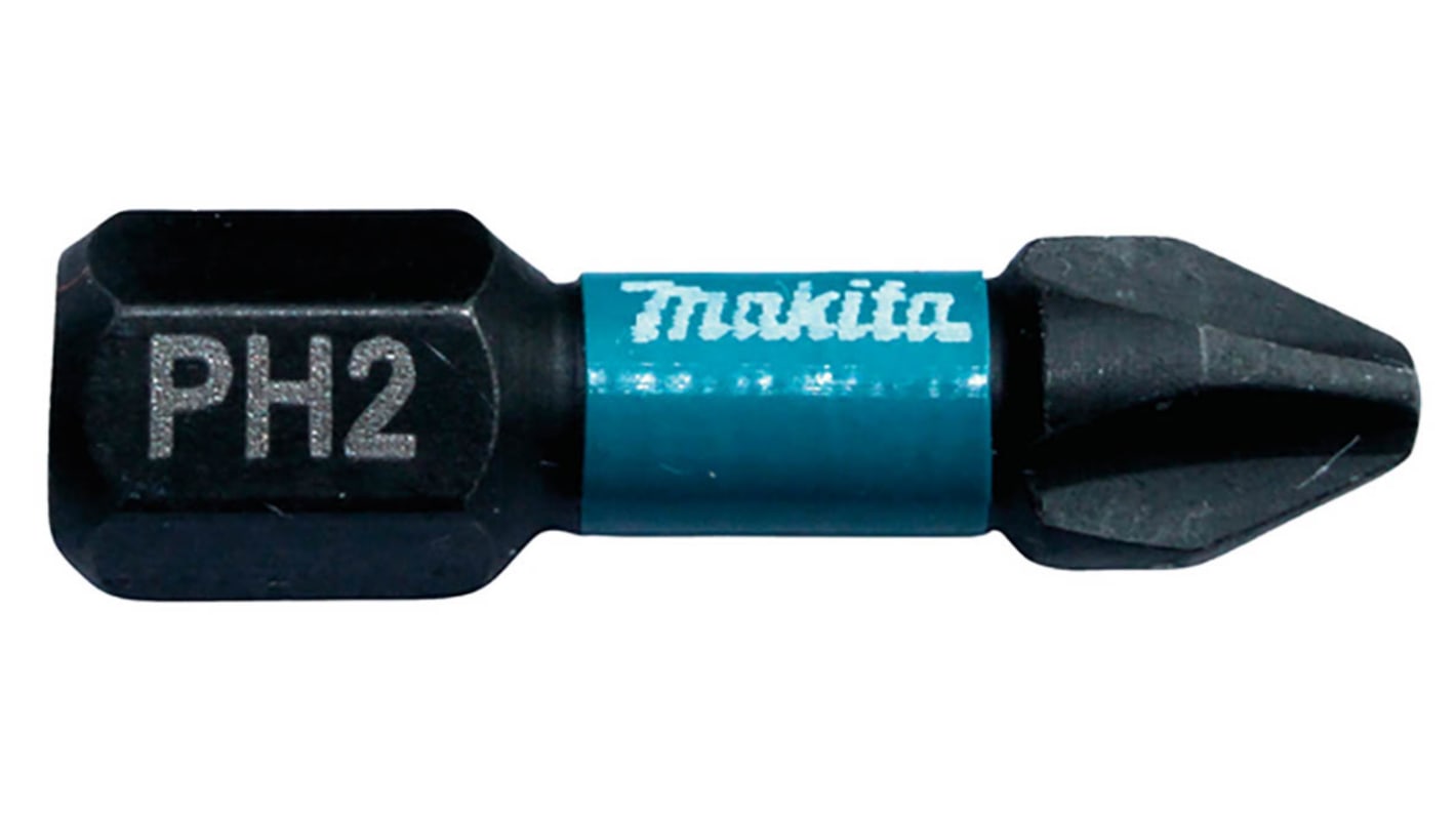 Makita Hexagon Screwdriver Bit, PH2 Tip, 25 mm Overall