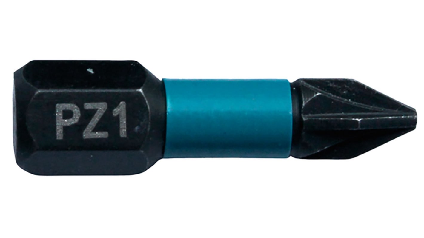Makita Hexagon Screwdriver Bit, PZ1 Tip, 25 mm Overall