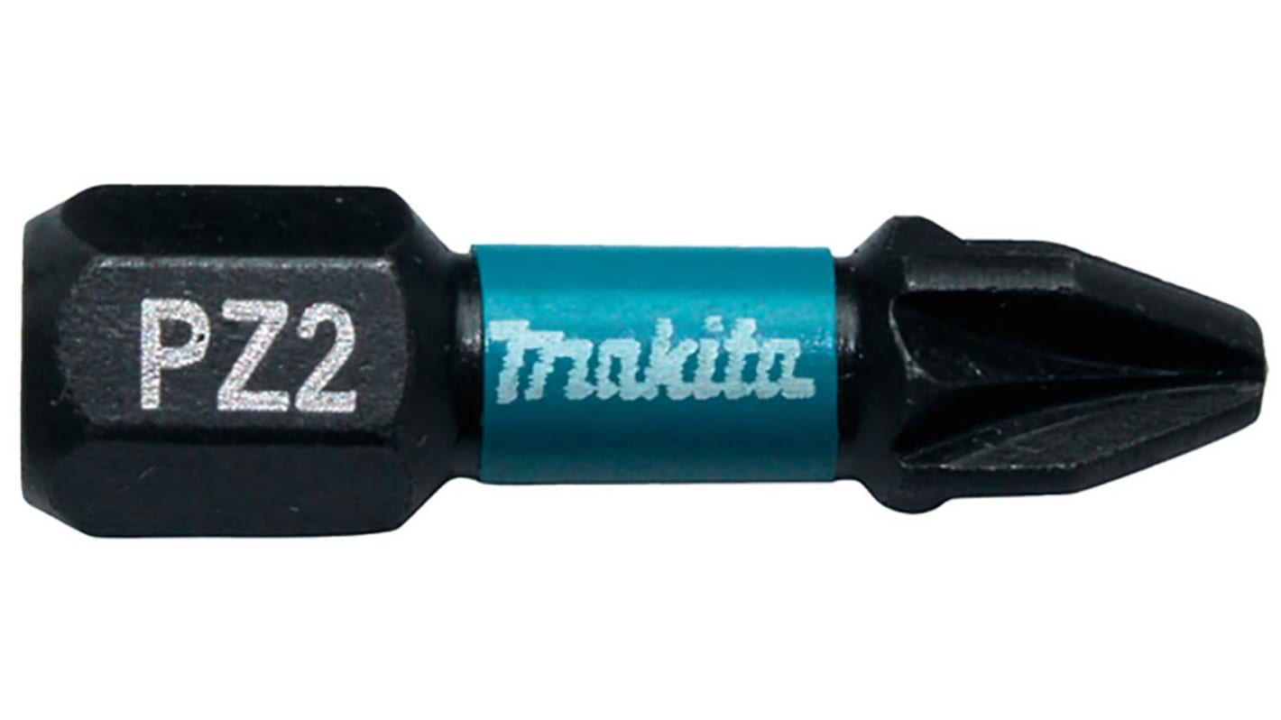 Makita Hexagon Screwdriver Bit, PZ2 Tip, 25 mm Overall