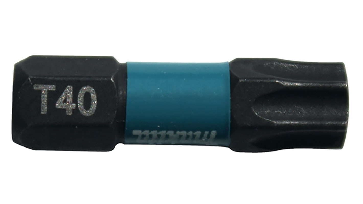 Makita Hexagon Screwdriver Bit, T40 Tip, 25 mm Overall