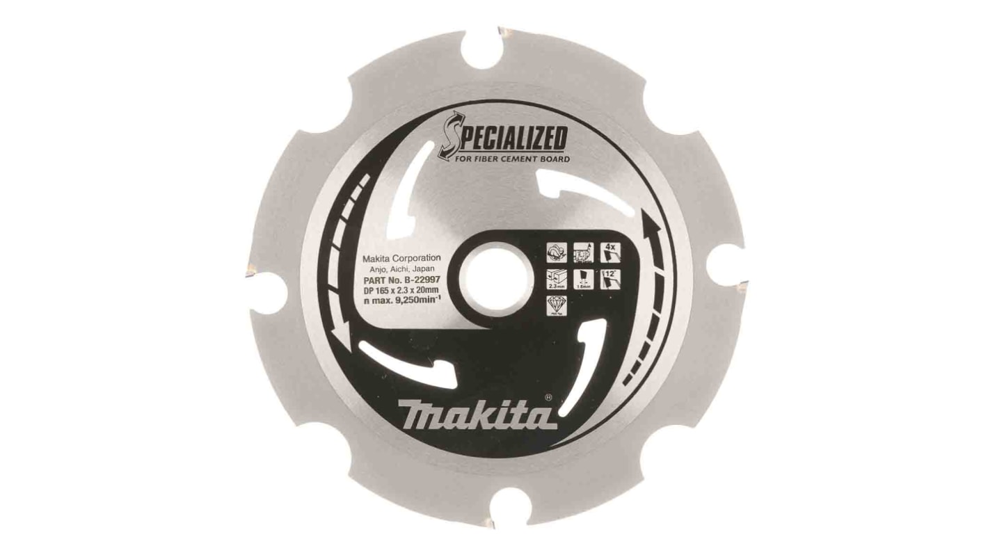 Lame de scie circulaire Makita dents par pouce 4 Ø20mm; Ø165mm X 1