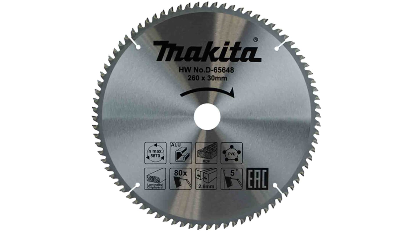 Makita 260mm Körfűrész penge