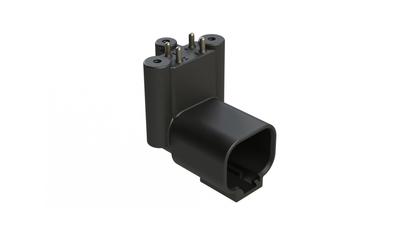 Amphenol Industrial, AT BoardLock Automotive Connector Plug 4 Way, Screw Termination