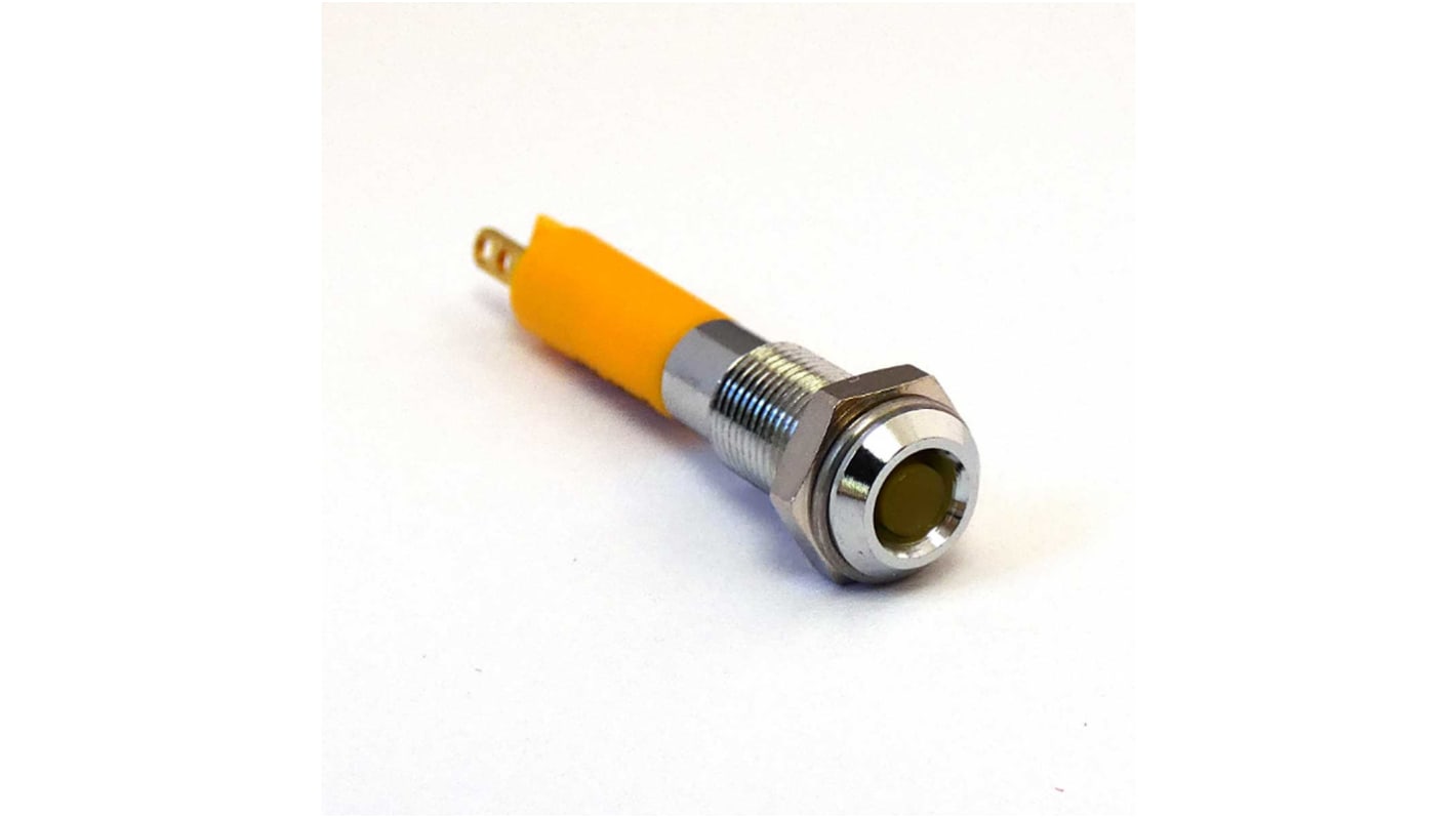 Voyant LED lumineux  Jaune CML Innovative Technologies, dia. 6mm, 24V c.c., taille de la lampe 3 mm, IP40