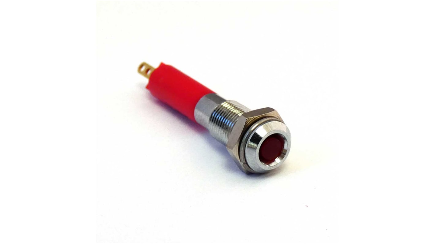 CML Innovative Technologies Lysdiode Panelmonteret kontrollampe, 3 mm Lampe 6mm hulstr., 24V dc 1900X35X IP40