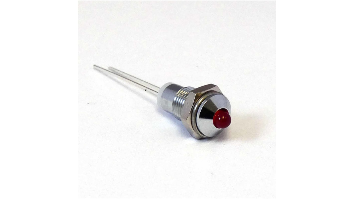 CML Innovative Technologies 1902X00X Series Red Panel Mount Indicator, 2V, 6mm Mounting Hole Size, IP40