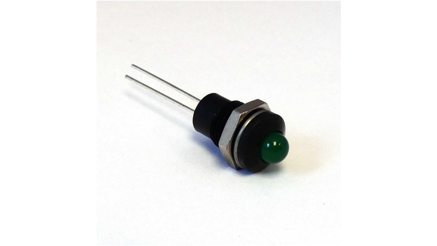 CML Innovative Technologies 1904X00X Series Green Panel Mount Indicator, 2V, 8mm Mounting Hole Size