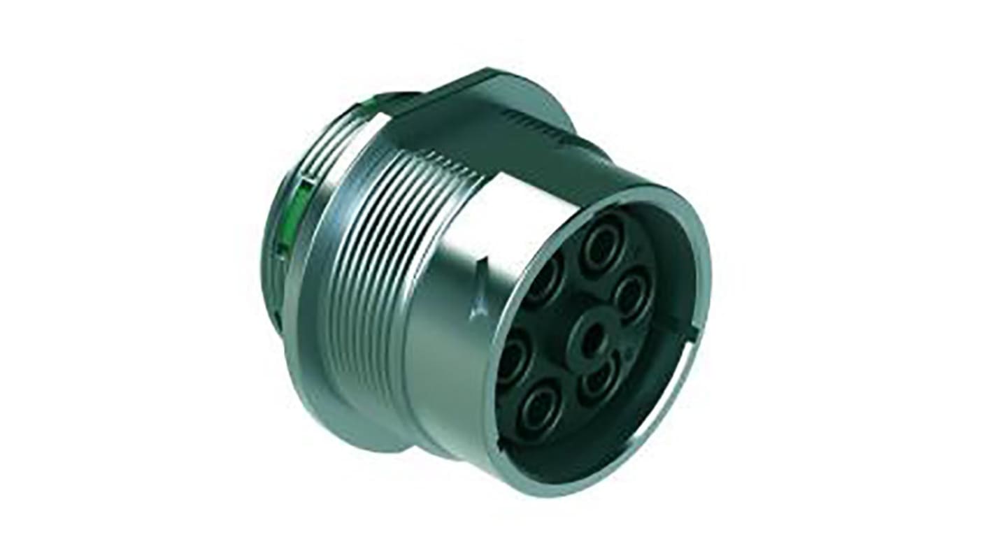 Amphenol Industrial Circular Connector, 7 Contacts, Cable Mount, Socket, Female, IP67, IP69K, Duramate AHDM Series