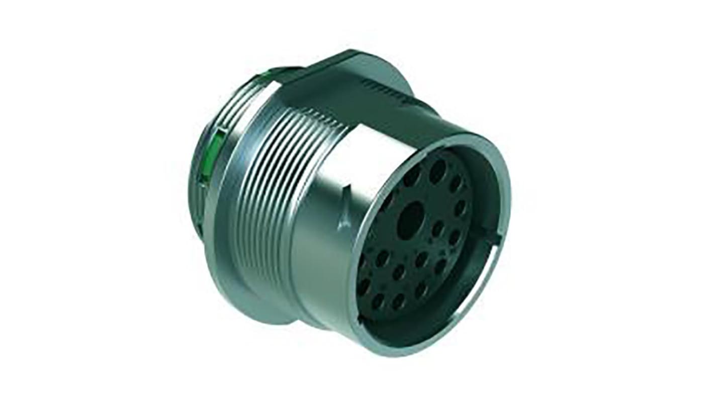 Amphenol Industrial Circular Connector, 18 Contacts, Cable Mount, Socket, Female, IP67, IP69K, Duramate AHDM Series