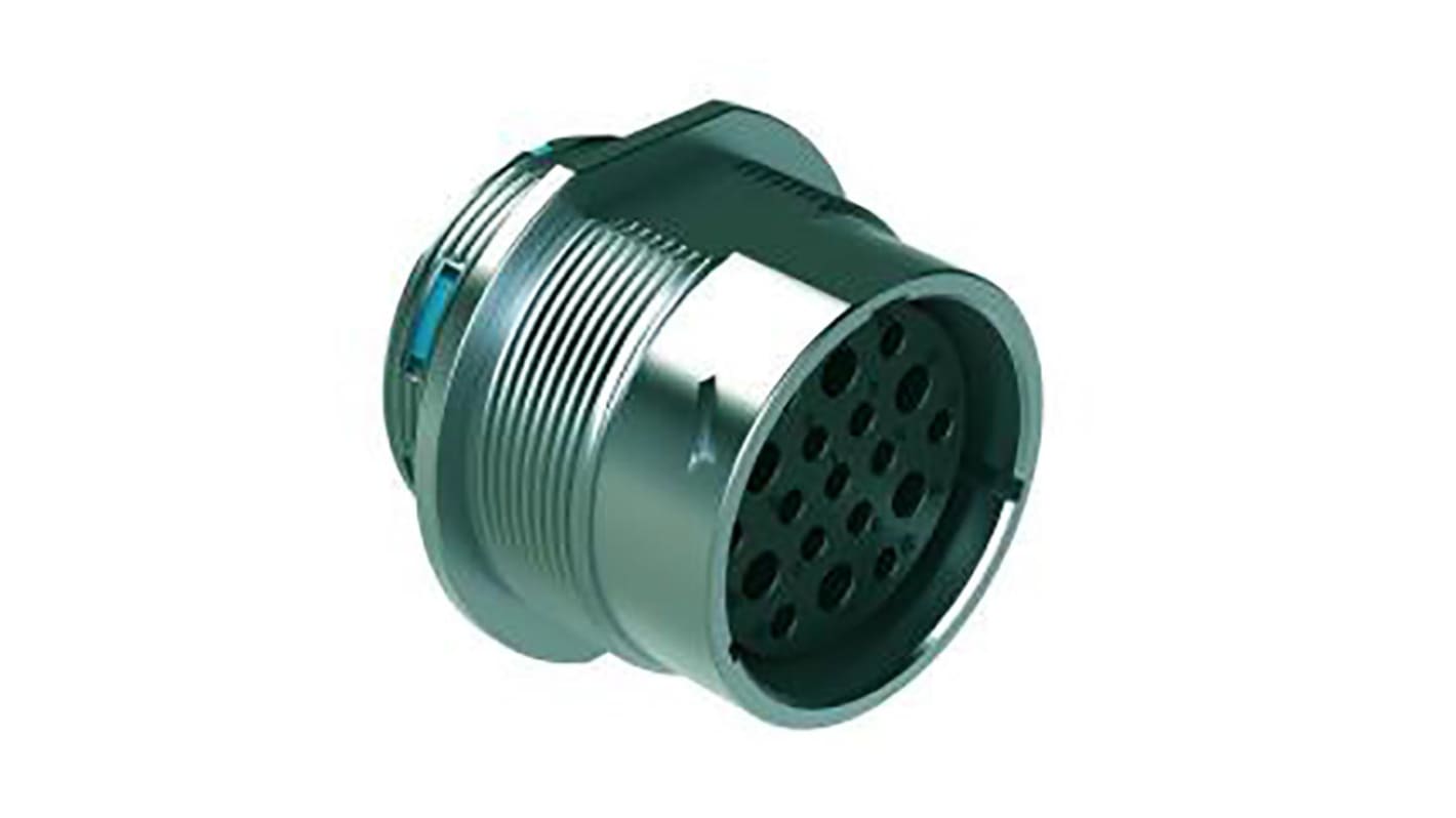 Amphenol Industrial Circular Connector, 19 Contacts, Cable Mount, Socket, Female, IP67, IP69K, Duramate AHDM Series
