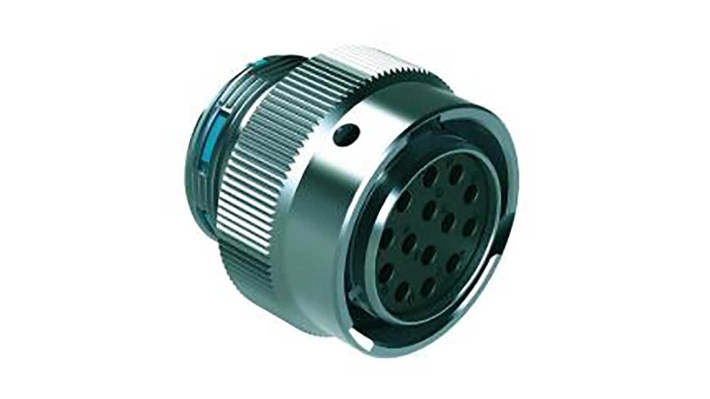 Conector circular Amphenol Industrial hembra serie Duramate AHDM de 14 vías hembra, tamaño carcasa 18, montaje aéreo,