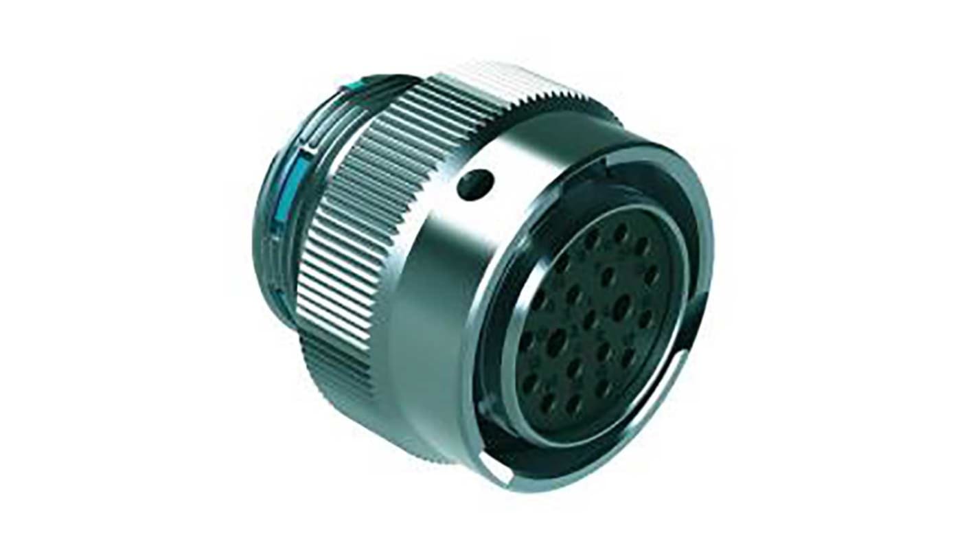 Conector circular Amphenol Industrial hembra serie Duramate AHDM de 20 vías hembra, tamaño carcasa 18, montaje aéreo,