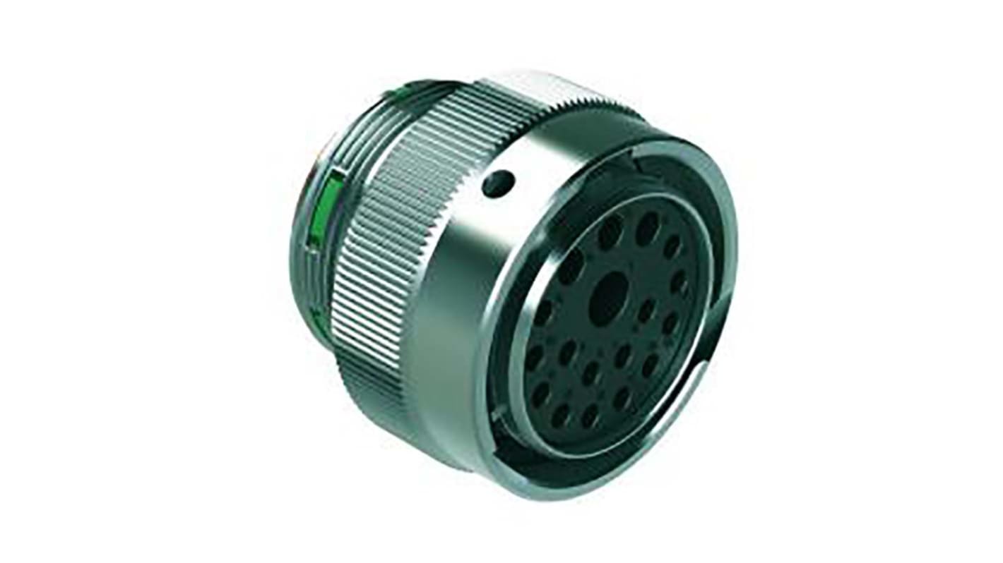 Amphenol Industrial Circular Connector, 18 Contacts, Cable Mount, Socket, Female, IP67, IP69K, Duramate AHDM Series