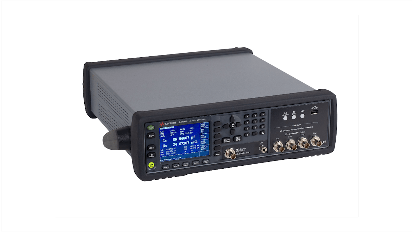 Tester LCR Da banco Keysight Technologies E4980AL, 0.002mF max, 100 MΩ max, 300kHz